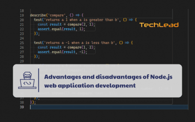 Advantages and disadvantages of Node.js web application development